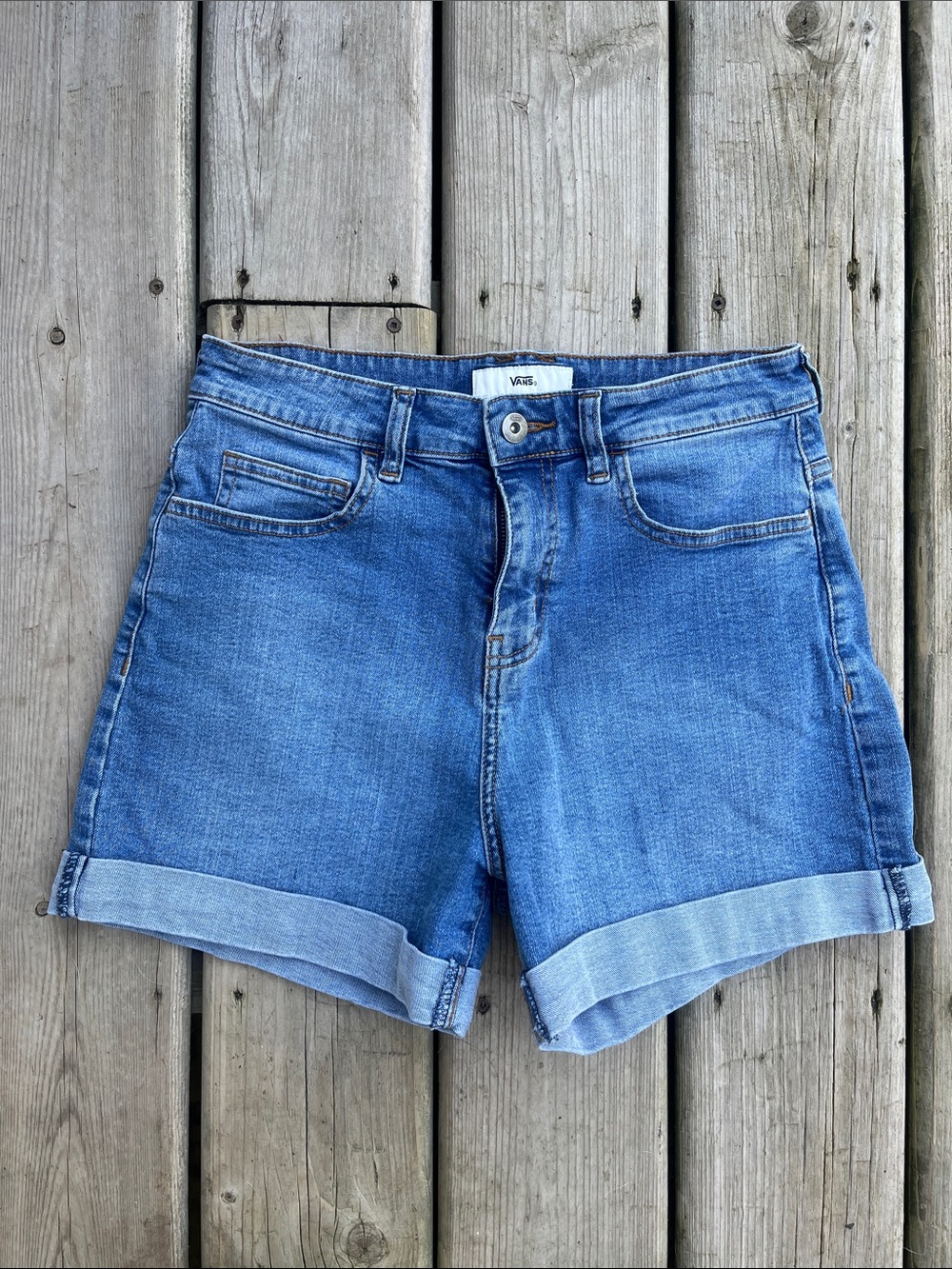Vans Blue Denim Jean Shorts